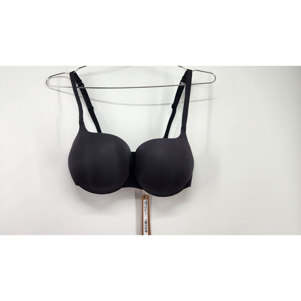Skims 32DD Onyx Black Ultimate Push Up Balconette Bra Ba-BAL-5486W NWT